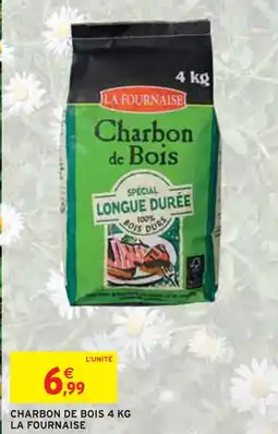 Intermarché La Fournaise Charbon de Bois 4 kg offre