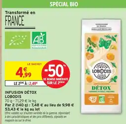 Intermarché LOBODIS Infusion détox offre