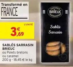 Intermarché BRIEUC Sablés sarrasin offre