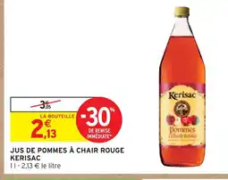 Intermarché KERISAC Jus de pommes à chair rouge offre