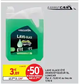 Intermarché LUMICAR Lave glace été demoustiqueur 5L offre