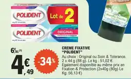 E.Leclerc Creme fixative polident offre