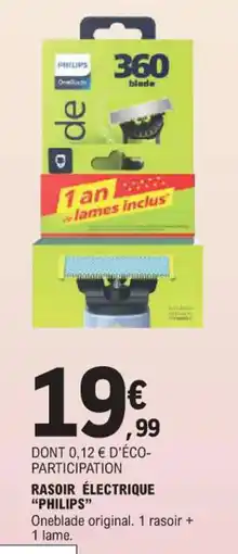 E.Leclerc Rasoir électrique philips offre