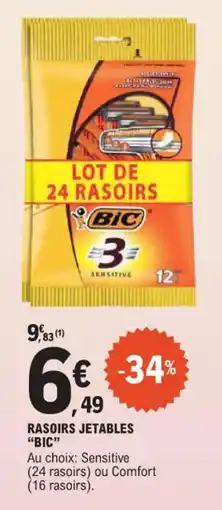 E.Leclerc Rasoirs jetables bic offre