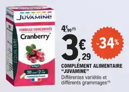 E.Leclerc Complément alimentaire juvamine offre
