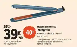 E.Leclerc Lisseur denim luxe babyliss offre