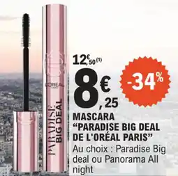 E.Leclerc Mascara paradise big deal de l'oréal paris offre
