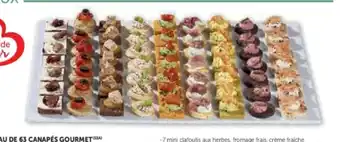 Super U Plateau de 63 canapés gourmet offre