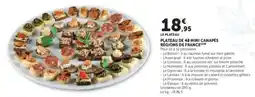 Super U Plateau de 48 mini canapés régions de france offre