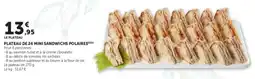 Super U Plateau de 24 mini sandwichs polaires offre