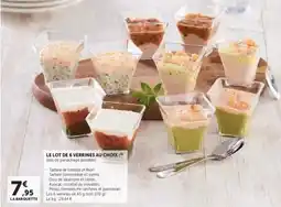 Super U Le lot de 6 verrines au choix offre