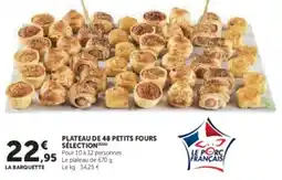 Super U Plateau de 48 petits fours sélection offre