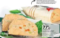 Super U Saumon farci entier offre