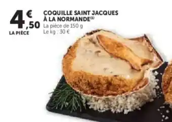 Super U Coquille saint jacques à la normande offre