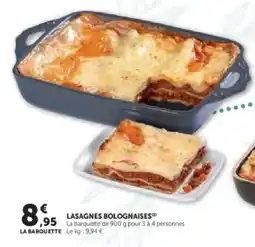 Super U Lasagnes bolognaises offre