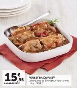 Super U Poulet basquaise offre