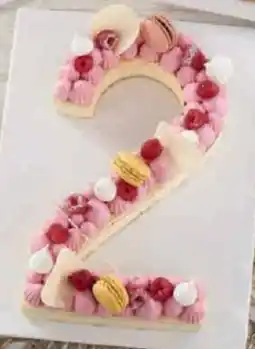 Super U Number cake citron framboise offre