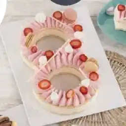 Super U Number cake fraise vanille offre
