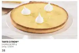 Super U Tarte citron offre