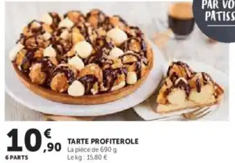 Super U Tarte profiterole offre