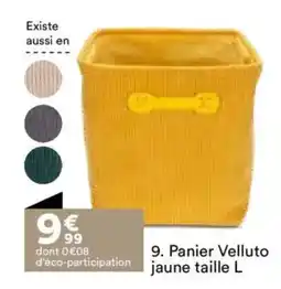 BUT Panier velluto jaune taille offre