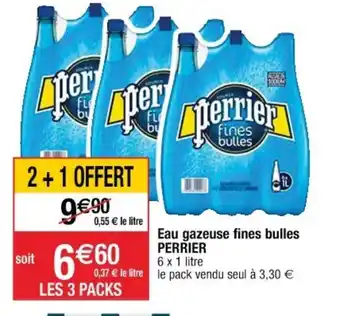 Eau gazeuse fines bulles