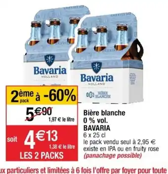 Cora x Carrefour Bière blanche 0% vol. offre