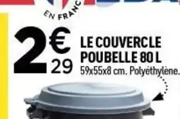 Centrakor Le couvercle poubelle offre