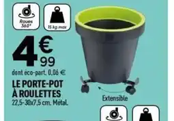 Centrakor Le porte pot a roulettes offre
