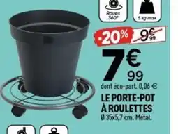 Centrakor Le porte-pot Ă roulettes offre