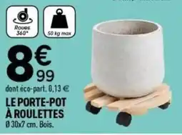 Centrakor Le porte-pot Ă roulettes offre