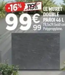Centrakor Le muret double paroi offre