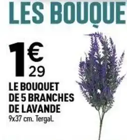 Centrakor Le bouquet de 5 branches de lavande offre