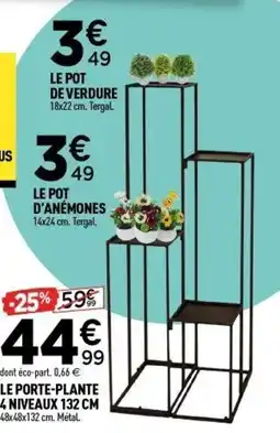 Centrakor Le porte-plante 4 niveaux offre
