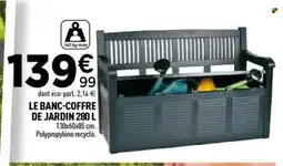 Centrakor Le banc-coffre de jardin offre