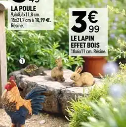 Centrakor Le lapin effet bois offre
