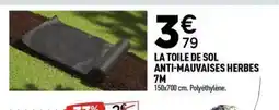 Centrakor La toile de sol anti-mauvaises herbes offre