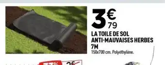Centrakor La toile de sol anti-mauvaises herbes offre