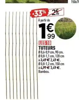 Centrakor Les 10 tuteurs offre