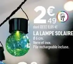 Centrakor La lampe solaire offre