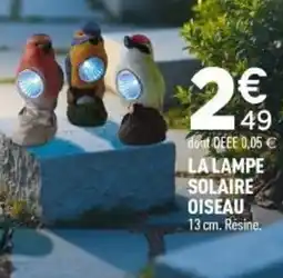 Centrakor La lampe solaire oiseau offre