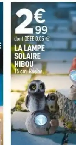 Centrakor La lampe solaire hibou offre
