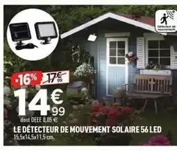 Centrakor Le détecteur de mouvement solaire 56 led offre