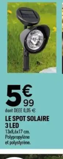 Centrakor Le spot solaire 3 led offre