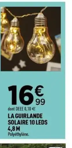 Centrakor La guirlande solaire 10 leds offre