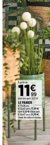 Centrakor Le panier offre