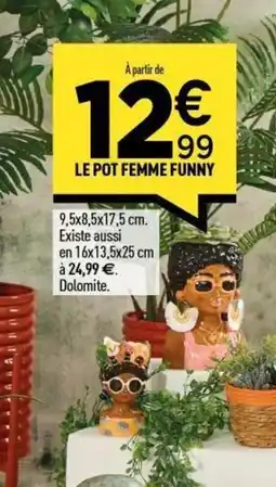 Centrakor Le pot femme funny offre