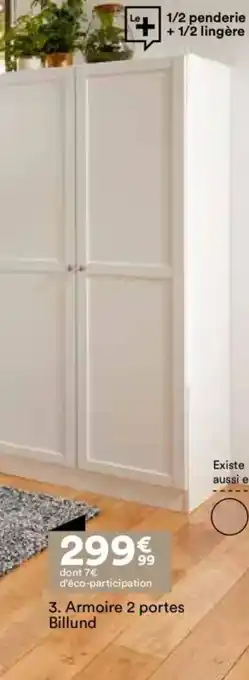 BUT Armoire 2 portes billund offre