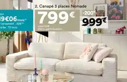 BUT Canapé 3 places nomade offre