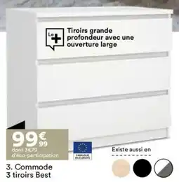 BUT Commode 3 tiroirs best offre